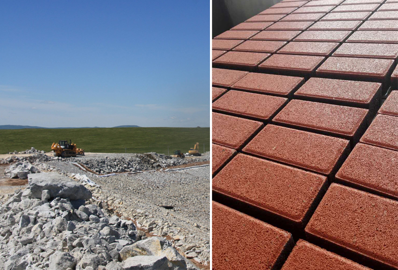 尾礦渣制磚機(jī)綠色環(huán)保得到大力推廣